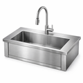 Built-In Outdoor Sink & Faucet Station