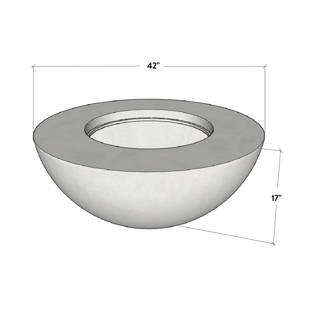 Conique Concrete Fire Bowl