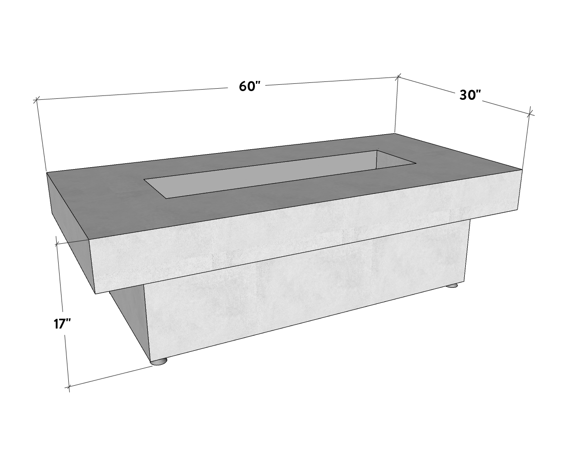 Toplina Concrete Fire Table